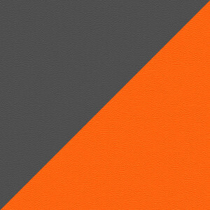 Экокожа серый/оранжевый